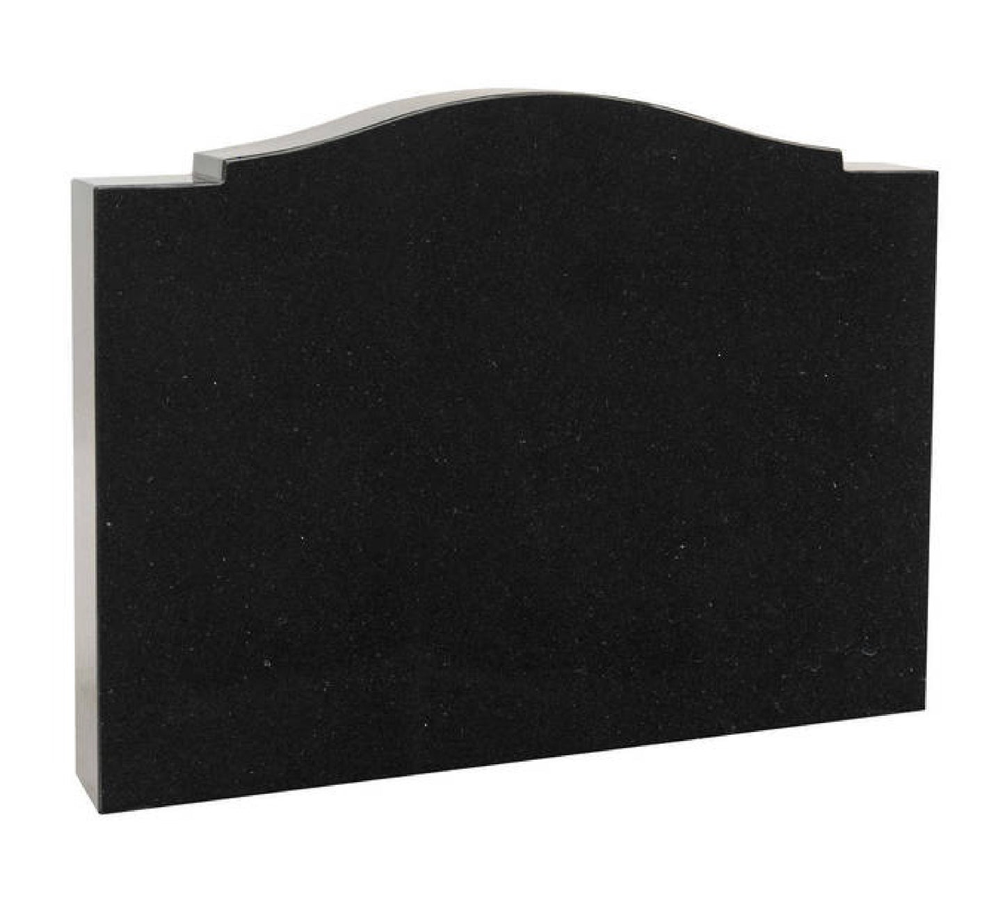 Checked Shoulder Saddle Top Headstone