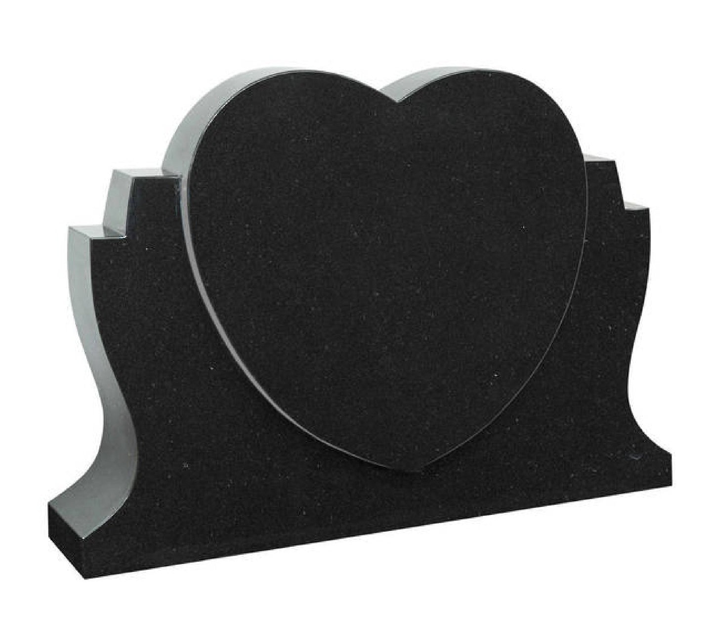 Raised Heart Desk Headstone