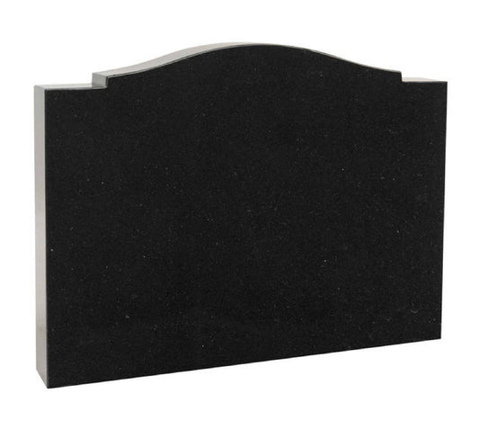 Checked Shoulder Saddle Top Headstone